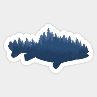 fish in nature forest Sticker